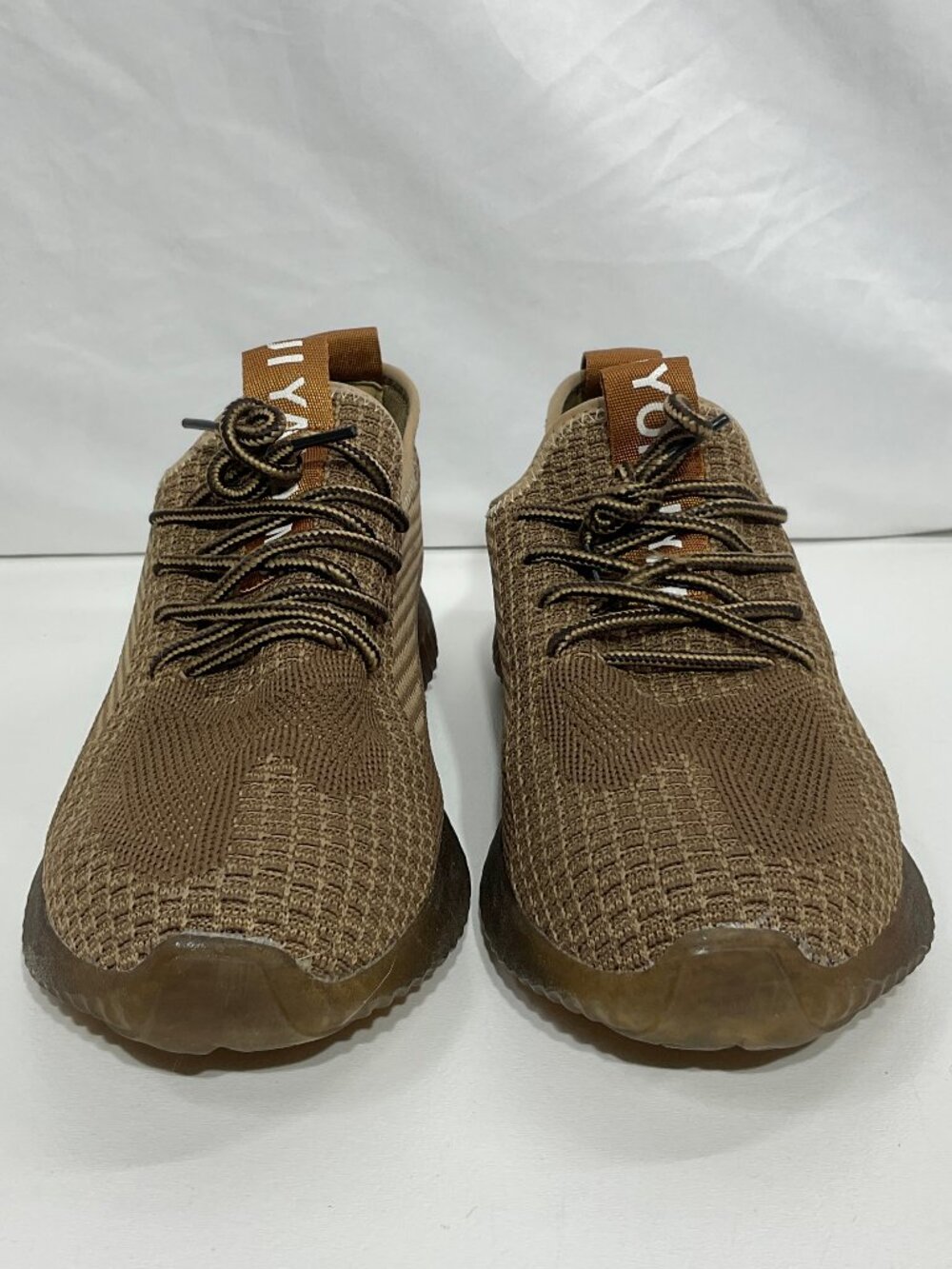Yohji Yamamoto Shoes Mens 41 Brown Sport Athletic Knit Rubber Sole